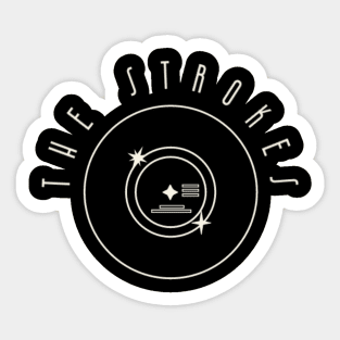 The Strokes / Vinyl Records Style Sticker